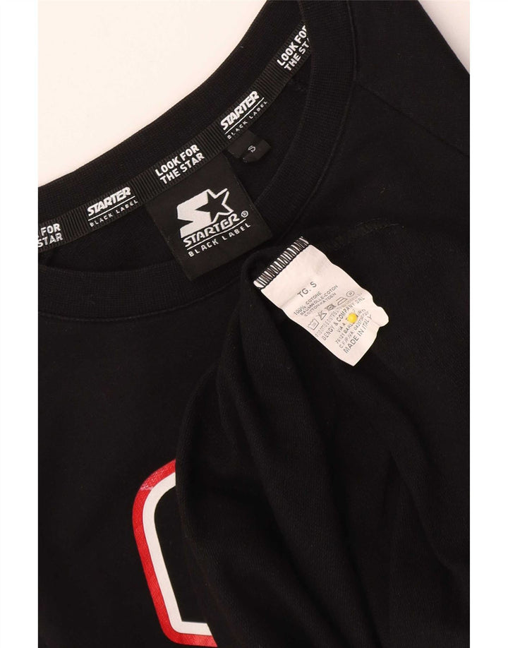 Starter Herre Grafisk Sweatshirt Jumper Lille sort bomuld