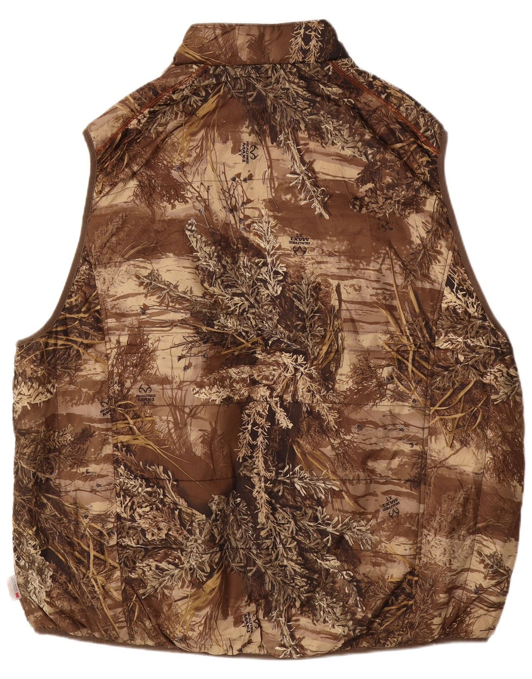 REALTREE Mens Reversible Gilet IT 54/56 3XL Brun Camouflage Polyester