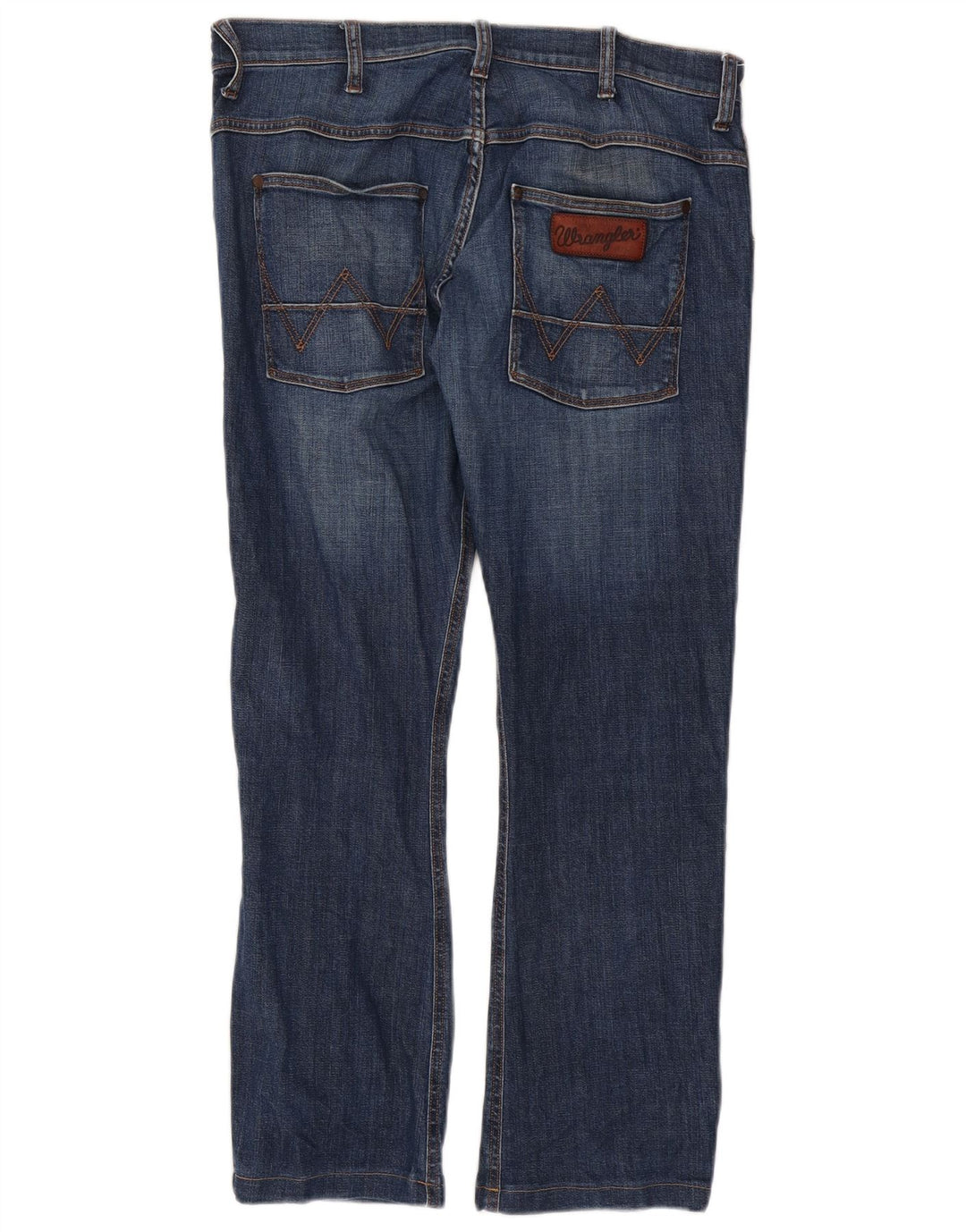 Wrangler Herre Spencer Straight Jeans W34 L29 Blå Bomuld