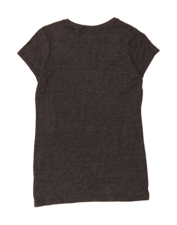 ADIDAS Womens Graphic T-Shirt Top UK 12 Medium Grey Polyester Vintage Adidas and Second-Hand Adidas from Messina Hembry 