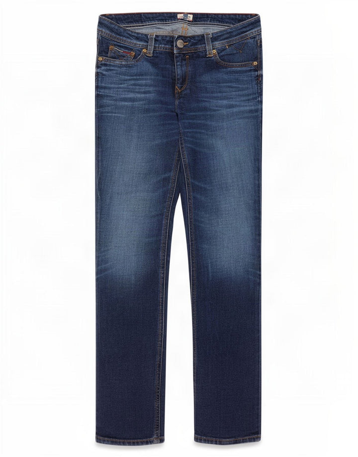 Tommy Hilfiger Dame Slim Jeans W28 L32 Blå Bomuld