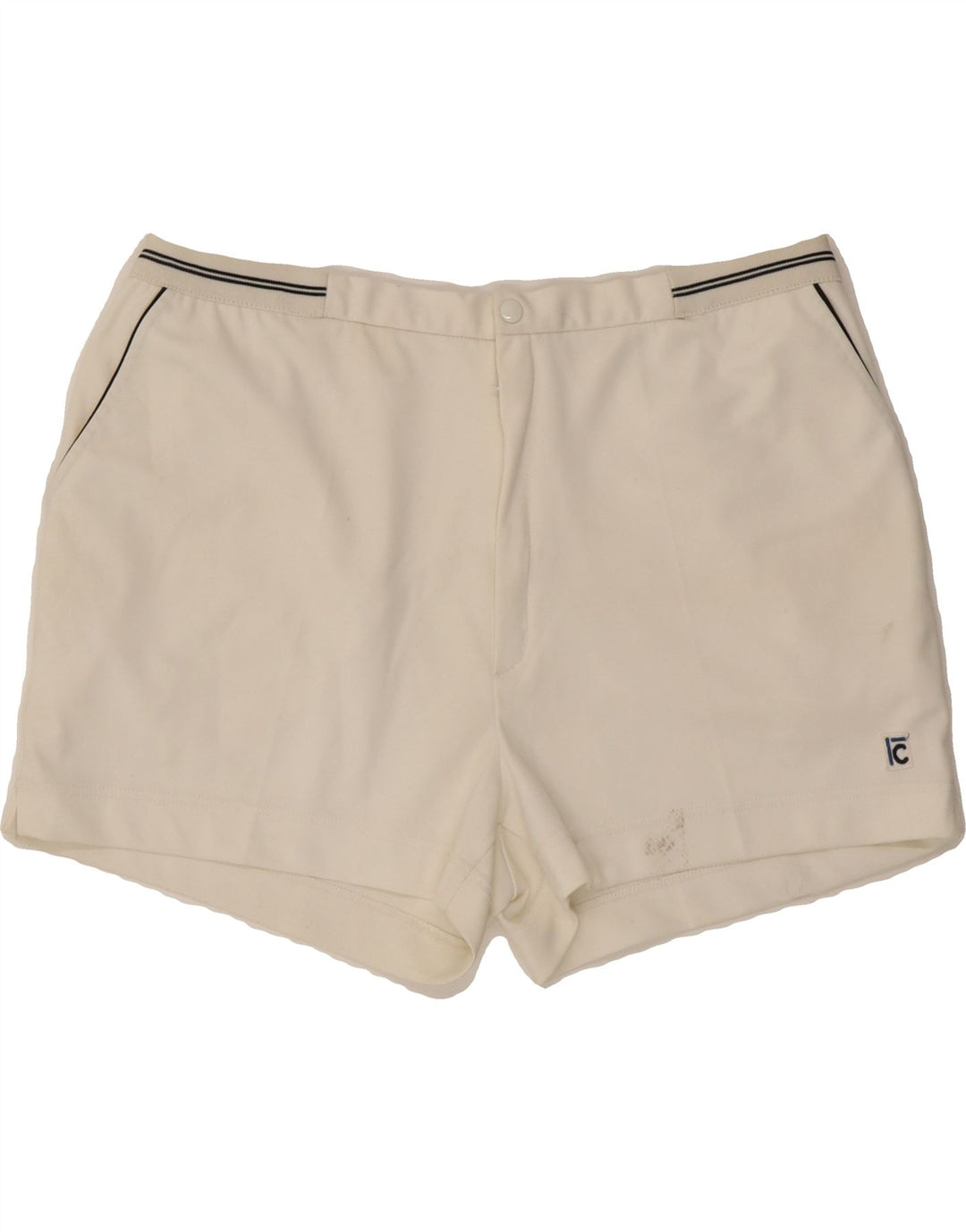 CAMPAGNOLO Mens Casual Shorts W34 Large  White Polyester Vintage Campagnolo and Second-Hand Campagnolo from Messina Hembry 