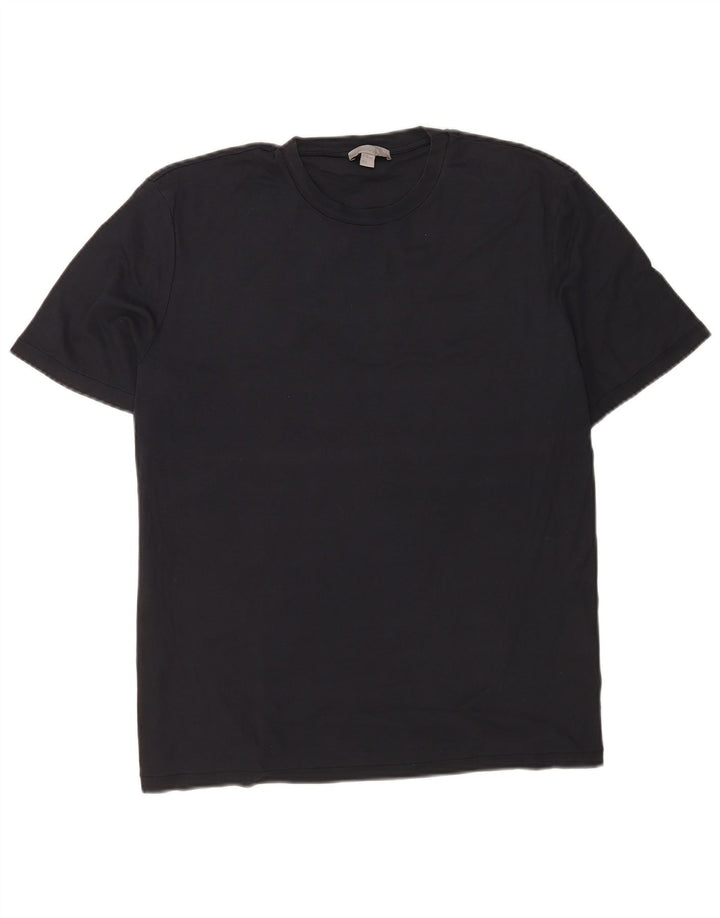 Cos Herre T-Shirt Top XL Marineblå Bomuld