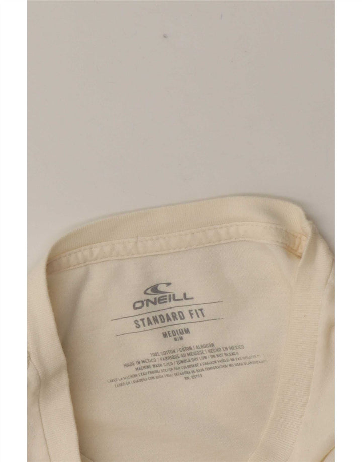 O'Neill Herre Standard Fit Grafisk T-shirt Top Medium Off White Bomuld