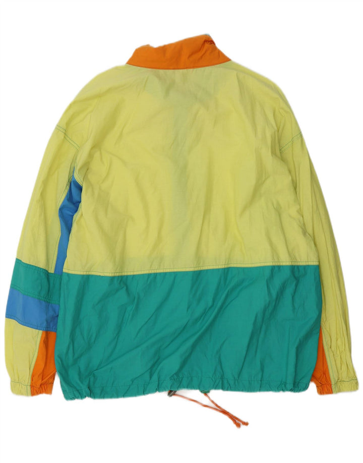 Vintage Herre Utility Jacket UK 40 Stor flerfarvet Colourblock