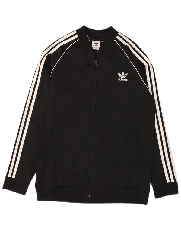Adidas Drenge Træningsdragt Topjakke 15-16 År Sort Polyester