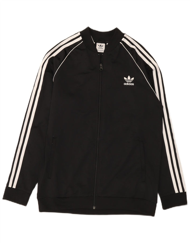 Adidas Drenge Træningsdragt Topjakke 15-16 År Sort Polyester