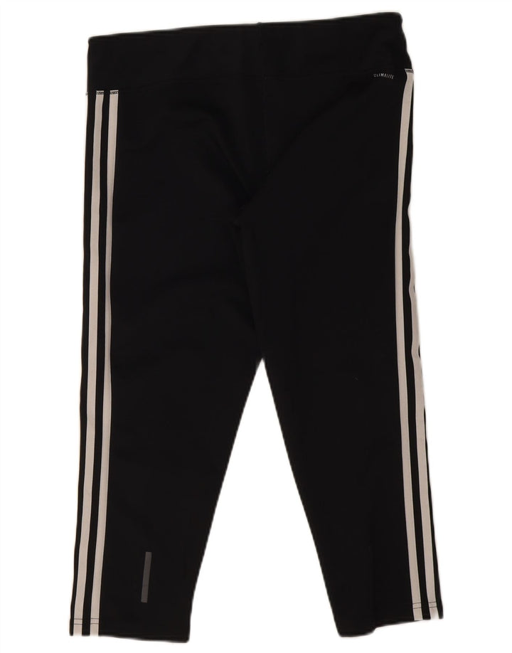 Adidas Womens Climalite Capri Leggings UK 16/18 Large Black Polyester