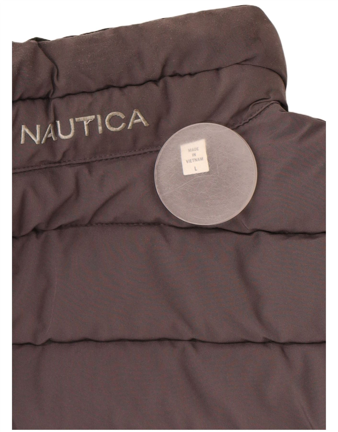 NAUTICA Herre vendbar polstret jakke UK 40 Stor sort polyester