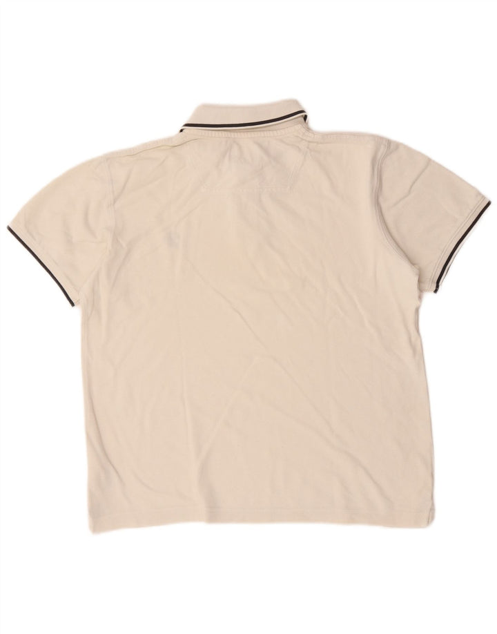 Timberland Herre Regular Fit Polo Shirt Medium hvid stribet bomuld