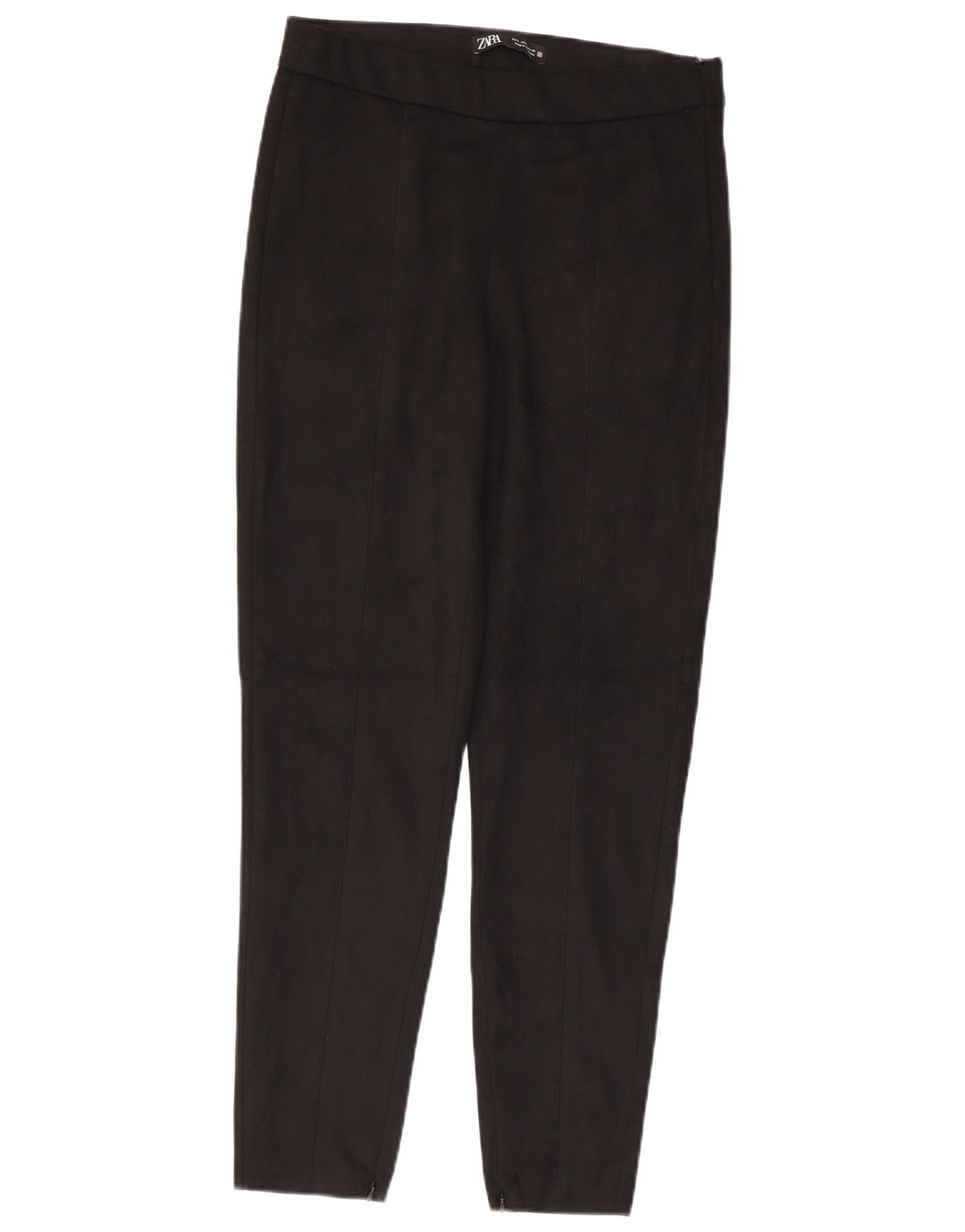 Zara Dame Slim Casual Bukser Large W30 L27 Sort