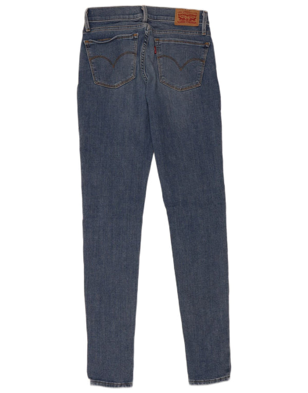 LEVI'S Herre 710 Super Skinny Jeans W26 L30 Blå Bomuld