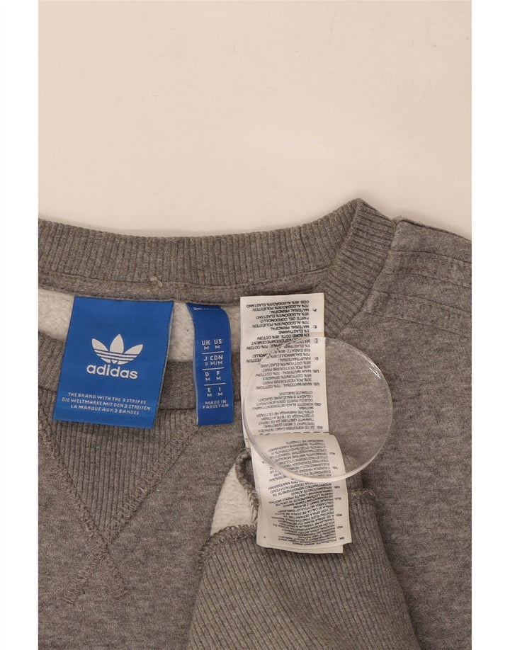 Adidas Sweatshirt-trøje til mænd Medium Grey Flecked Bomuld