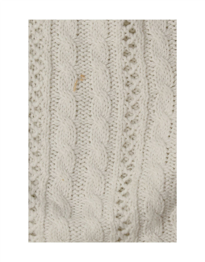 MARKS & SPENCER Womens Boat Neck Jumper Sweater UK 14 Medium White