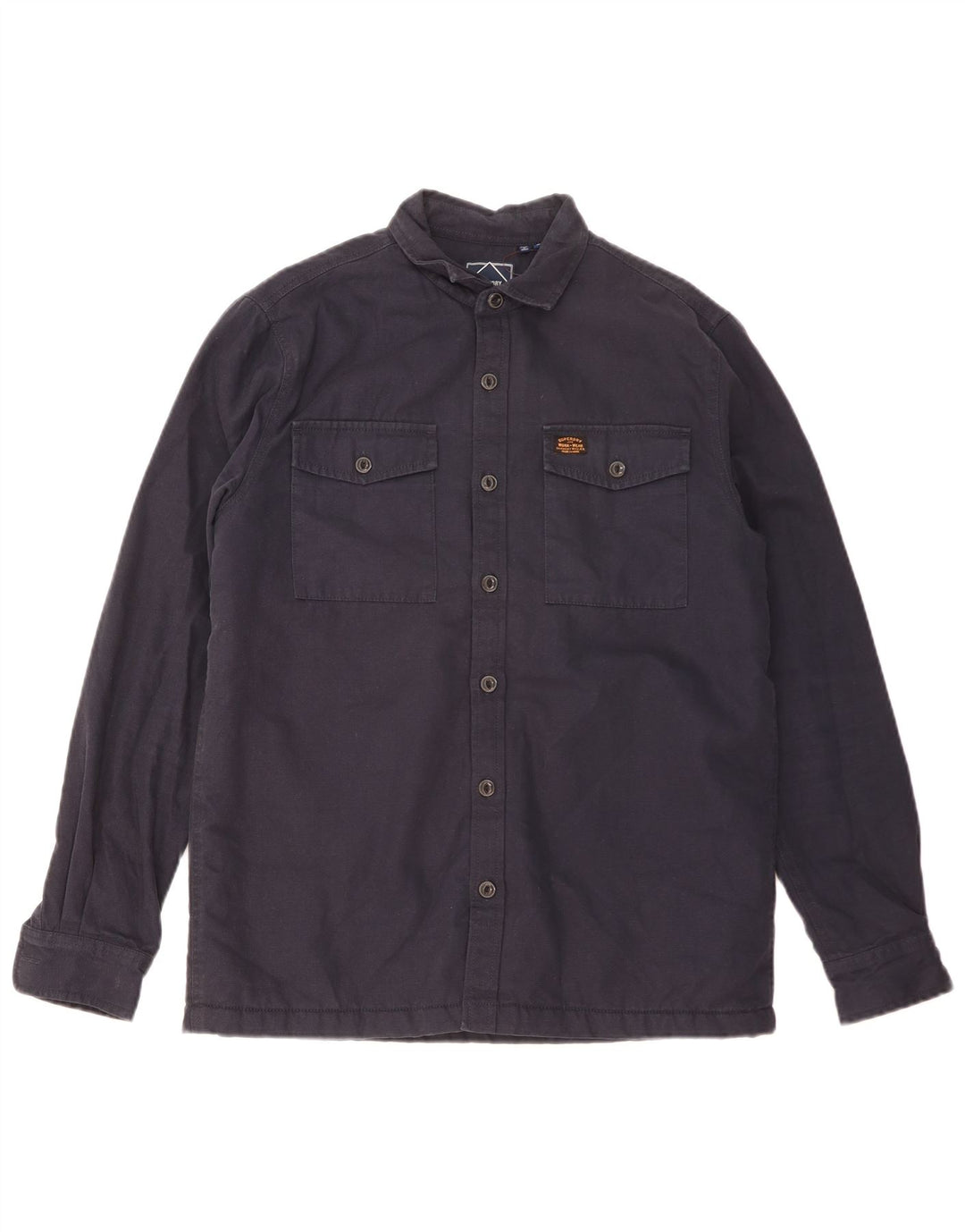 Superdry Sherpa Lumberjack-skjorte til mænd, medium marineblå bomuld