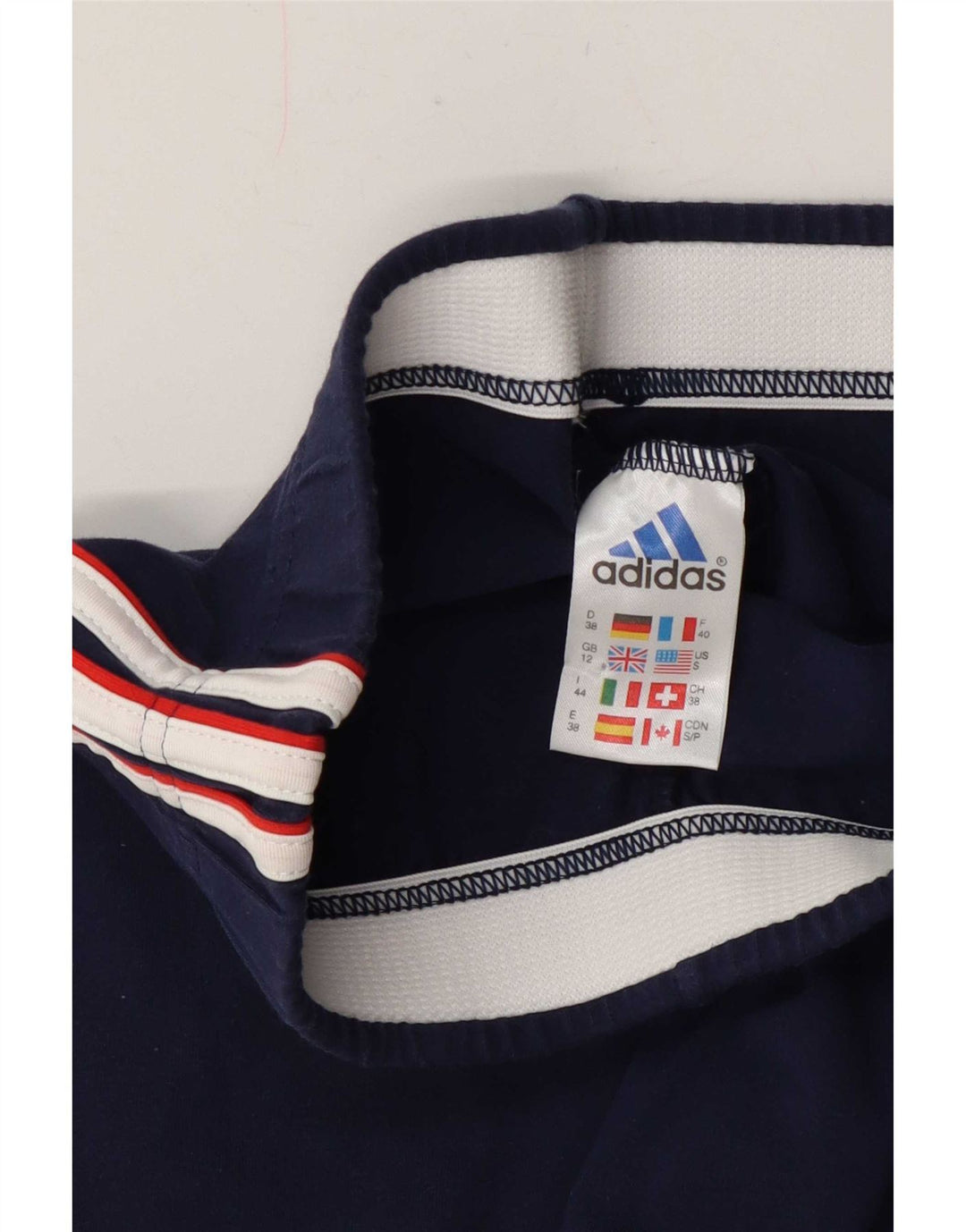 Adidas Dame Leggings UK 12 Medium Navy Blue Bomuld