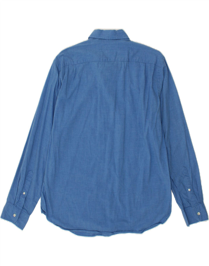 J. CREW Mens Shirt Large Blue Cotton Vintage J. Crew and Second-Hand J. Crew from Messina Hembry 