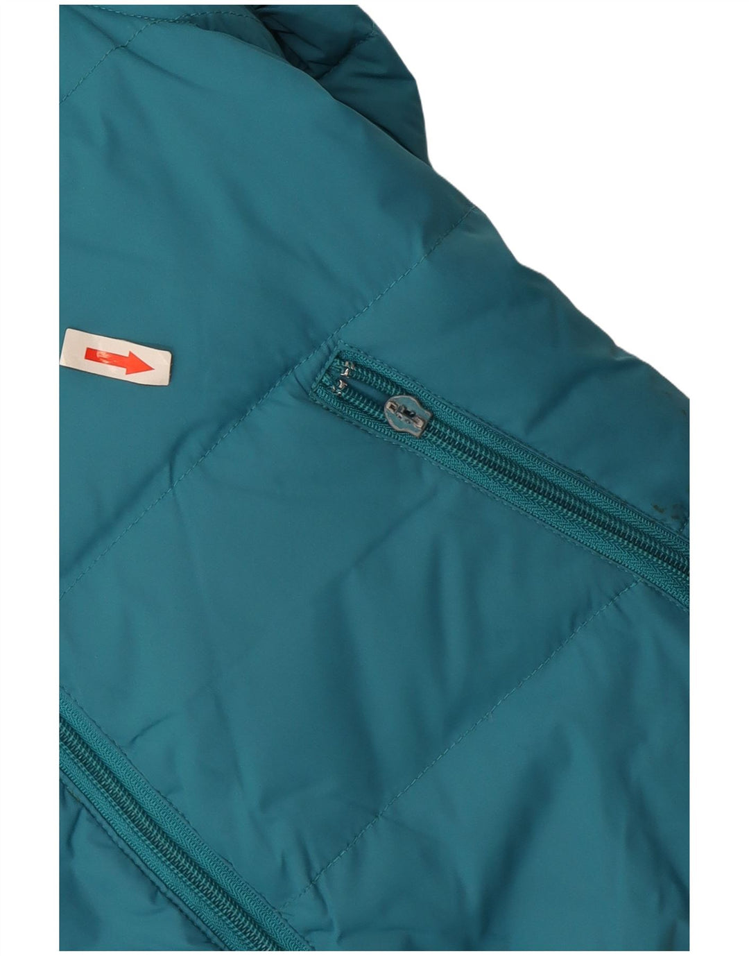 Benetton Piger Hætte Vendbar Polstret Jakke 7-8 År Medium Blå