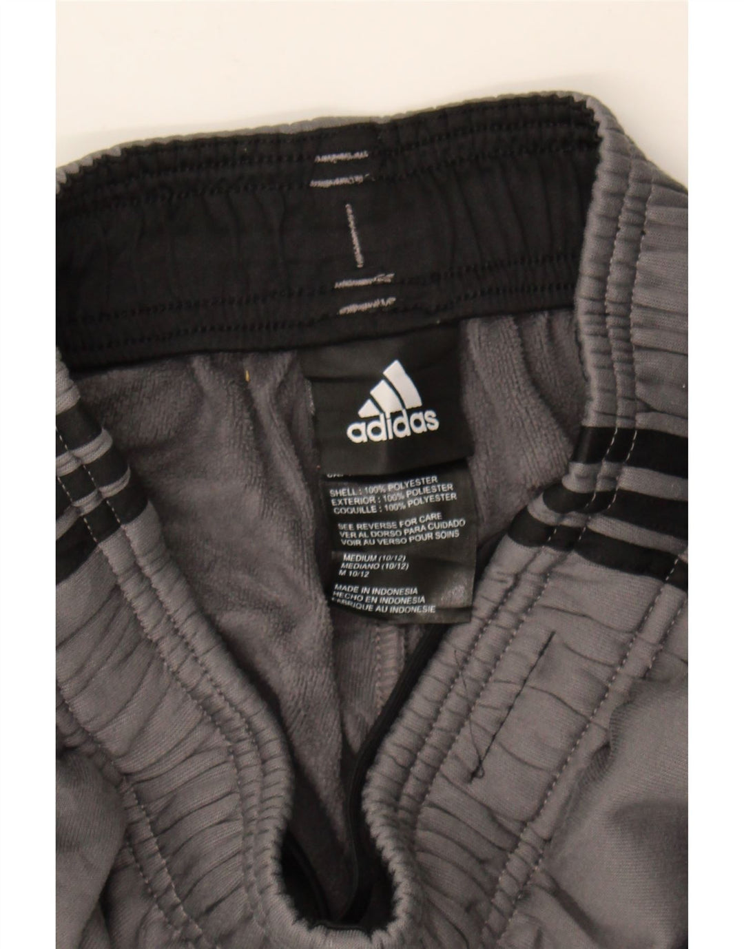 ADIDAS Boys Tracksuit Trousers 10-11 Years Medium Grey Polyester Vintage Adidas and Second-Hand Adidas from Messina Hembry 