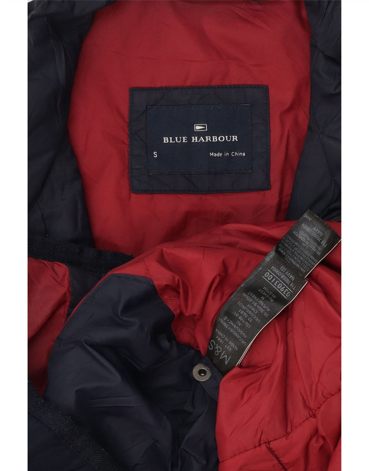 Marks & Spencer Herre Blue Harbor polstret jakke UK 36 Small Navy Blue