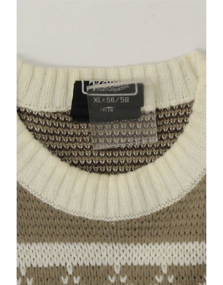 C & A Herre sweater med rund hals IT 56/58 XL Flerfarvet Fair Isle