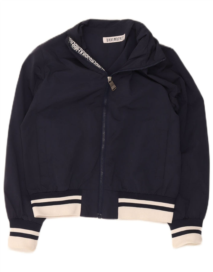 Bikkembergs Boys Bomber Jacket 9-10 år Navy Blue Colourblock Polyester