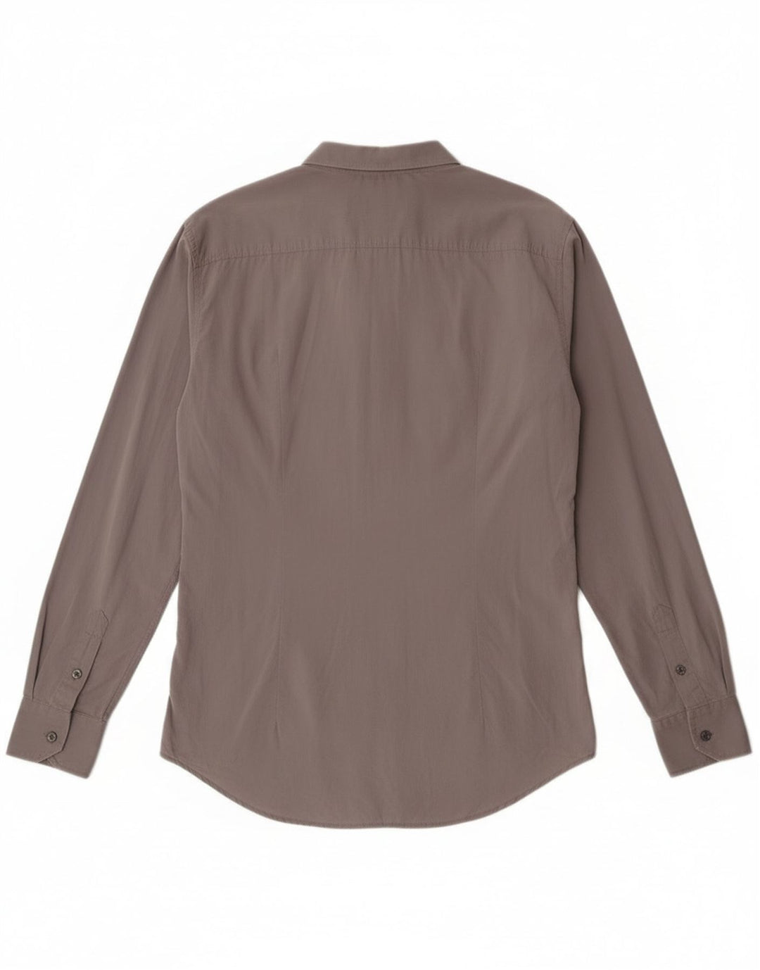 Dolce & Gabbana Herre Slim Shirt IT 52 Stor Grå Bomuld