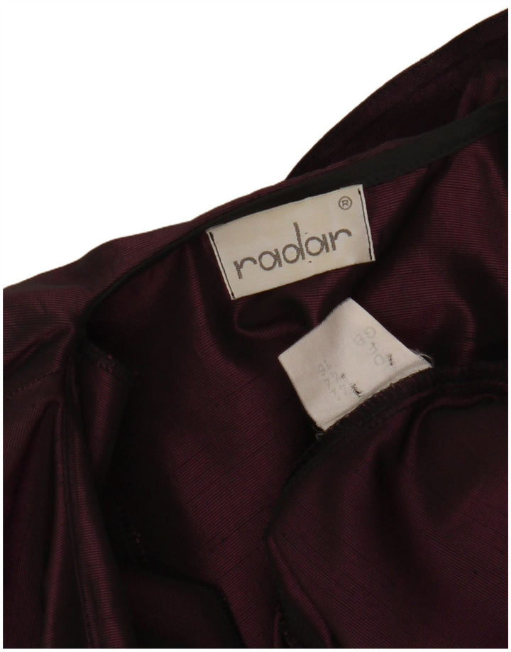 VINTAGE Womens Crop 1-knaps blazerjakke UK 16 Large Purple