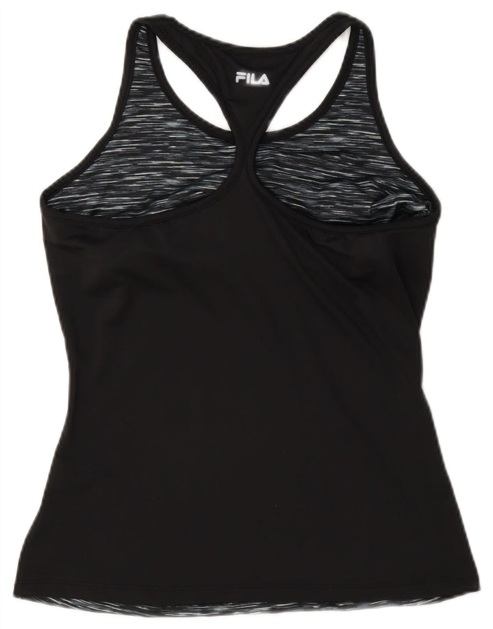 Adidas Damevest Top UK 12 Medium Sort Flecked Polyester