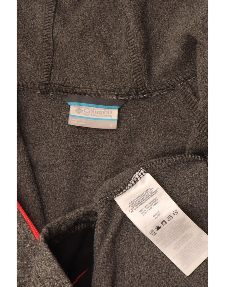 Columbia Sweater med lynlås til kvinder UK 10 Small Grå Flecked Polyester