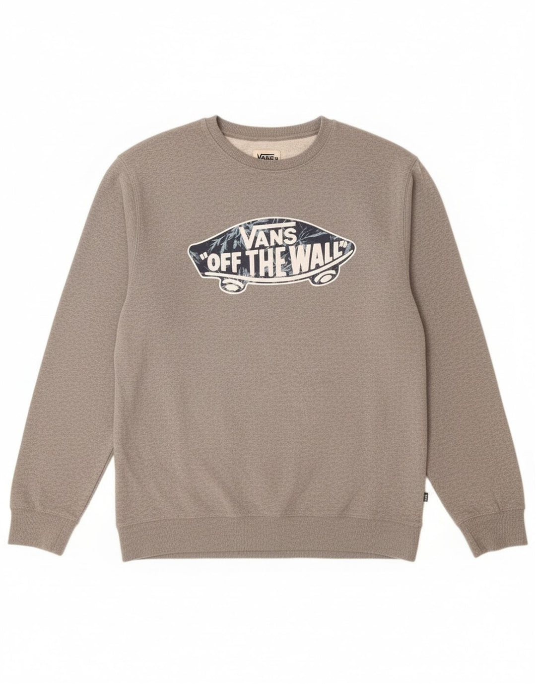 Vans Herre Grafisk Sweatshirt Jumper XL Grå Bomuld