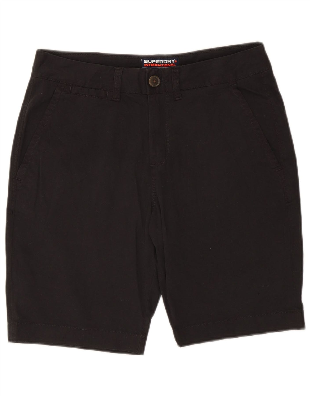 SUPERDRY Chino Shorts til mænd W32 Medium Sort Bomuld