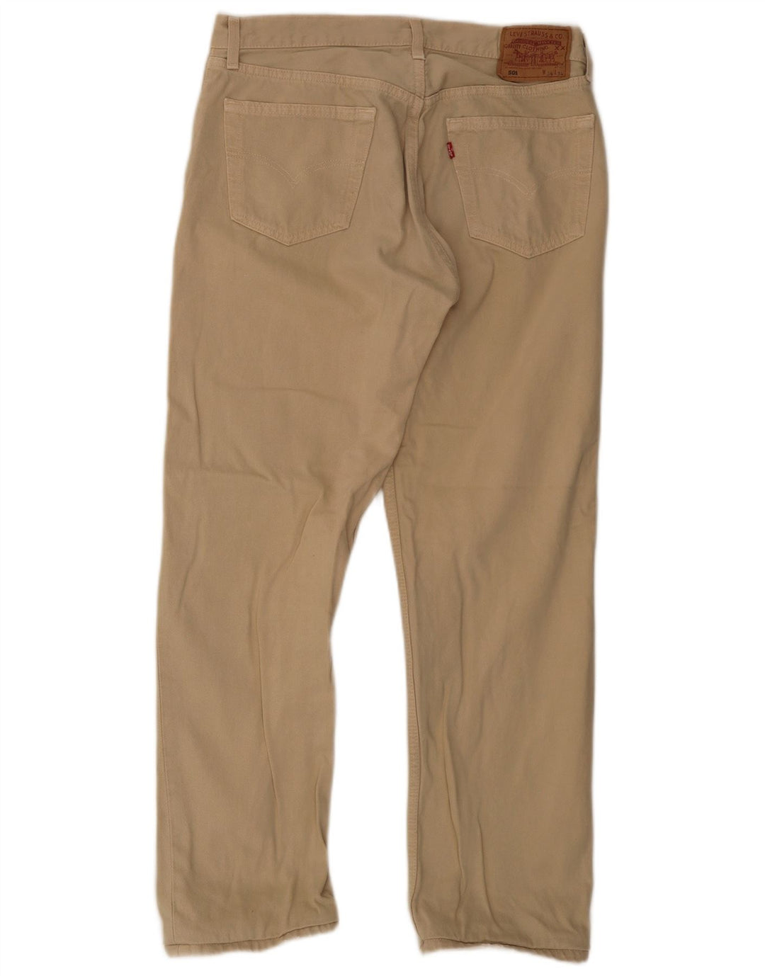 Levi's Herre 501 Straight Jeans W34 L29 Beige