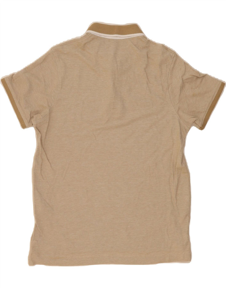 JACK & JONES Mens Polo Shirt Small Beige Cotton Vintage Jack & Jones and Second-Hand Jack & Jones from Messina Hembry 
