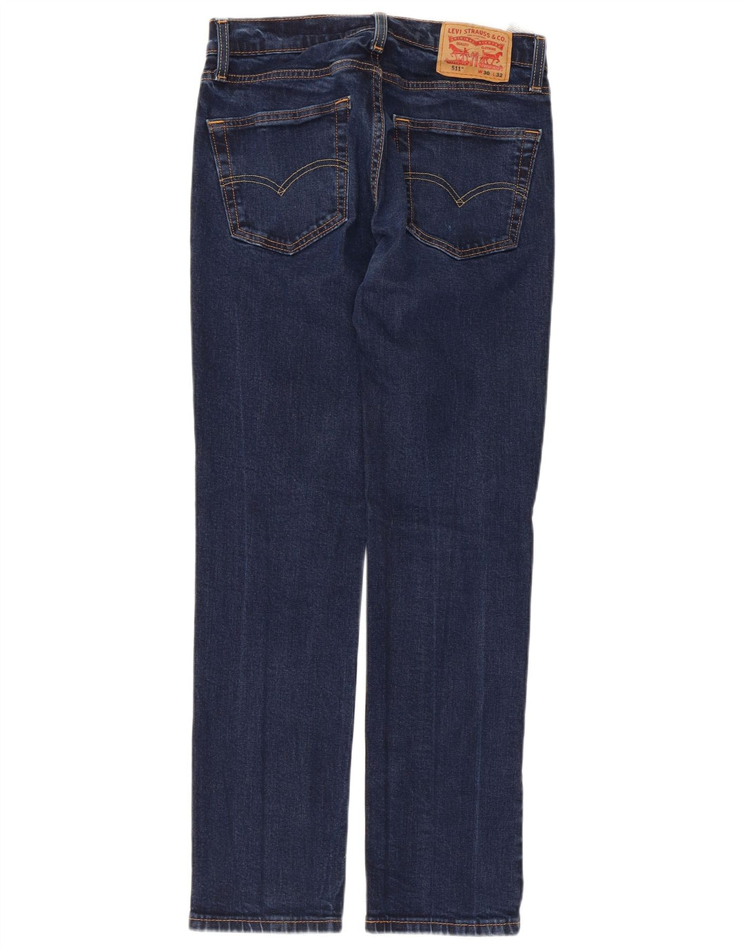 LEVI'S Dame 511 Slim Jeans W30 L32 Marineblå Bomuld
