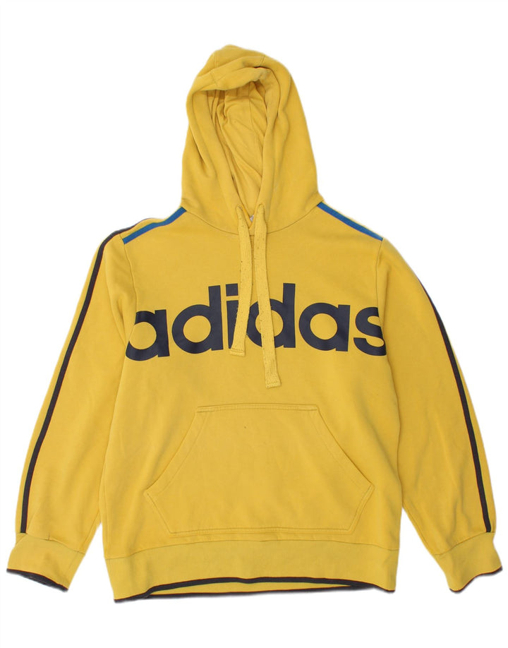 Adidas Grafisk hættetrøje til mænd mellem gul bomuld