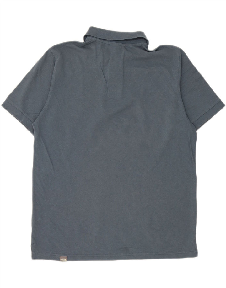 The North Face herre poloshirt mellemblå bomuld