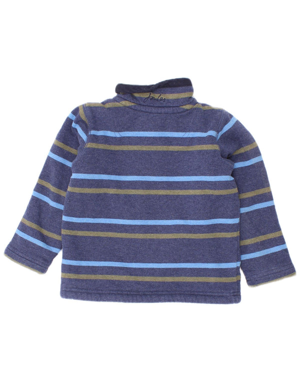 Joules drenge sweatshirt med lynlås 2-3 år blå stribet