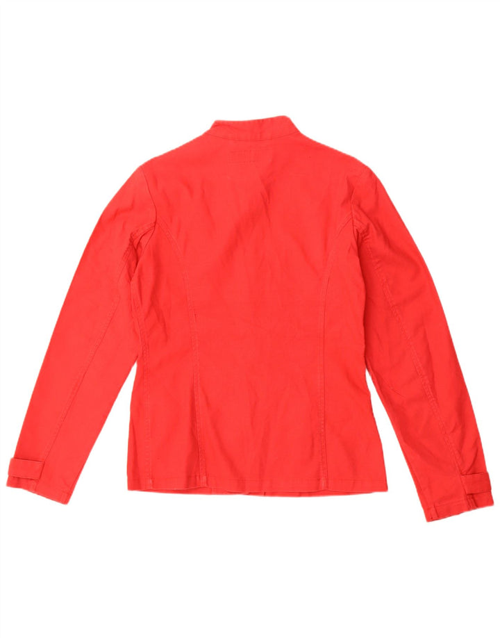 Sergio Tacchini Dame Utility Jacket IT 44 Medium Rød Ramie