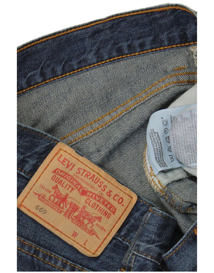Levi's Dame 669 Denim Nederdel W32 Stor Blå Bomuld
