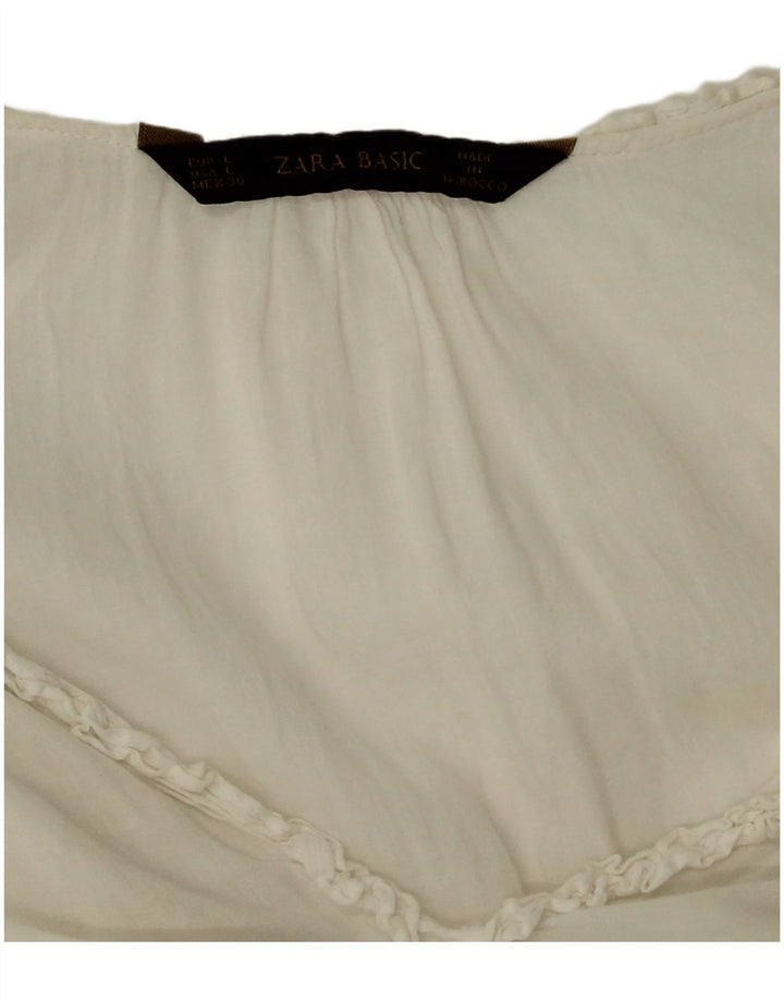 Zara Dame Top Langærmet UK 16 Large White