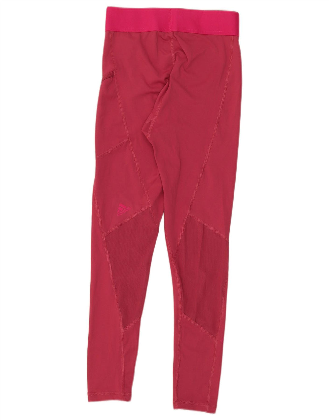 Adidas Dame Grafiske Leggings UK 8 Small Pink Polyester