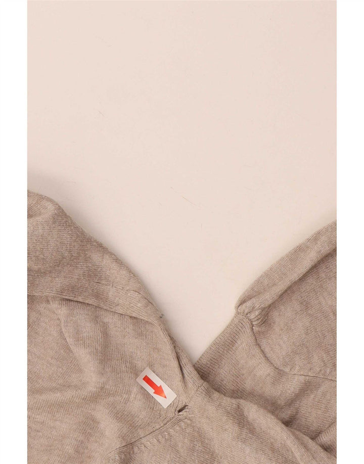 Marks & Spencer Dame Cardigan Sweater UK 16 Stor Beige Viscose