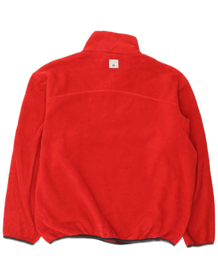 Nautica Fleece Jumper med lynlås til mænd XL Rød Polyester