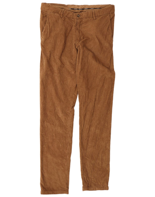 Trussardi Herre Slim Corduroy Bukser IT 50 Large W38 L34 Brun Bomuld