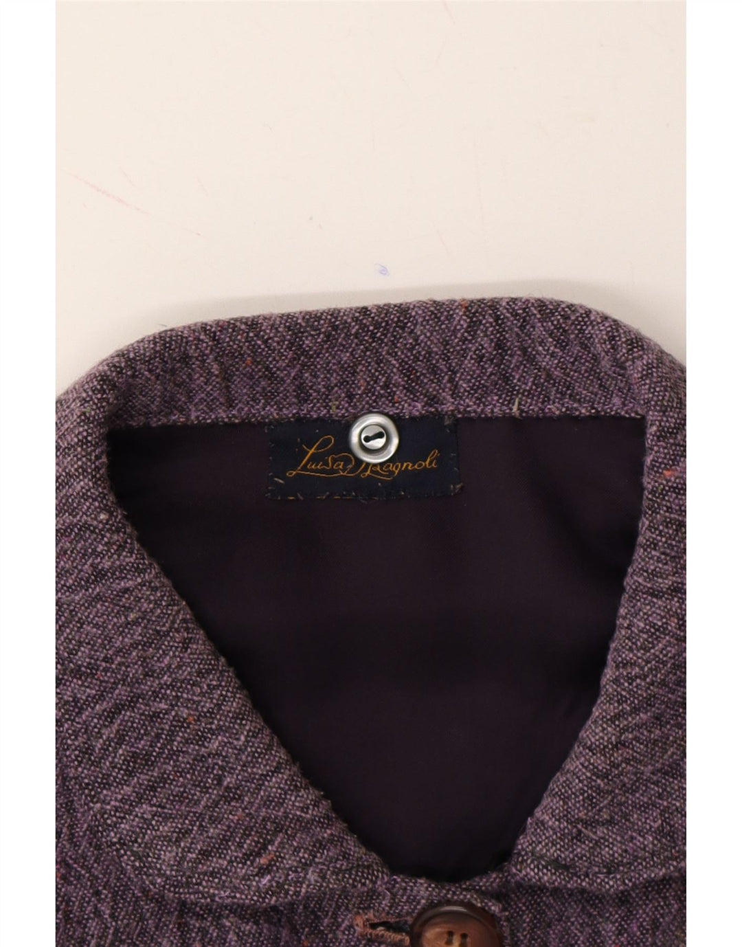 LUISA SPAGNOLI Womens Overcoat UK 16 Large Purple Vintage Luisa Spagnoli and Second-Hand Luisa Spagnoli from Messina Hembry 