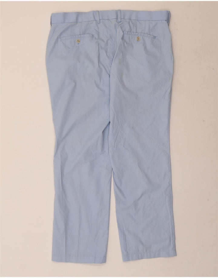 MARKS & SPENCER Herre Blue Harbor Lige Chinobukser W38 L29 Blå