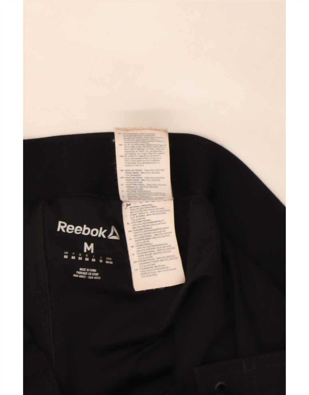 Reebok Herre grafiske svømmeshorts Medium Sort Polyester