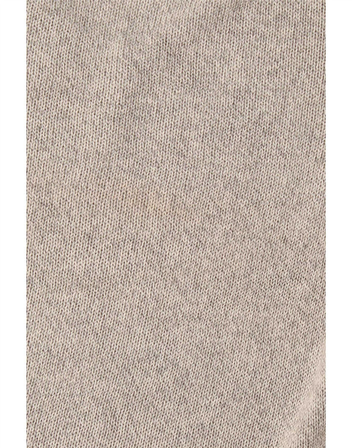 Massimo Dutti Dame V-hals sweater UK 14 Medium Grey Flecked Bomuld