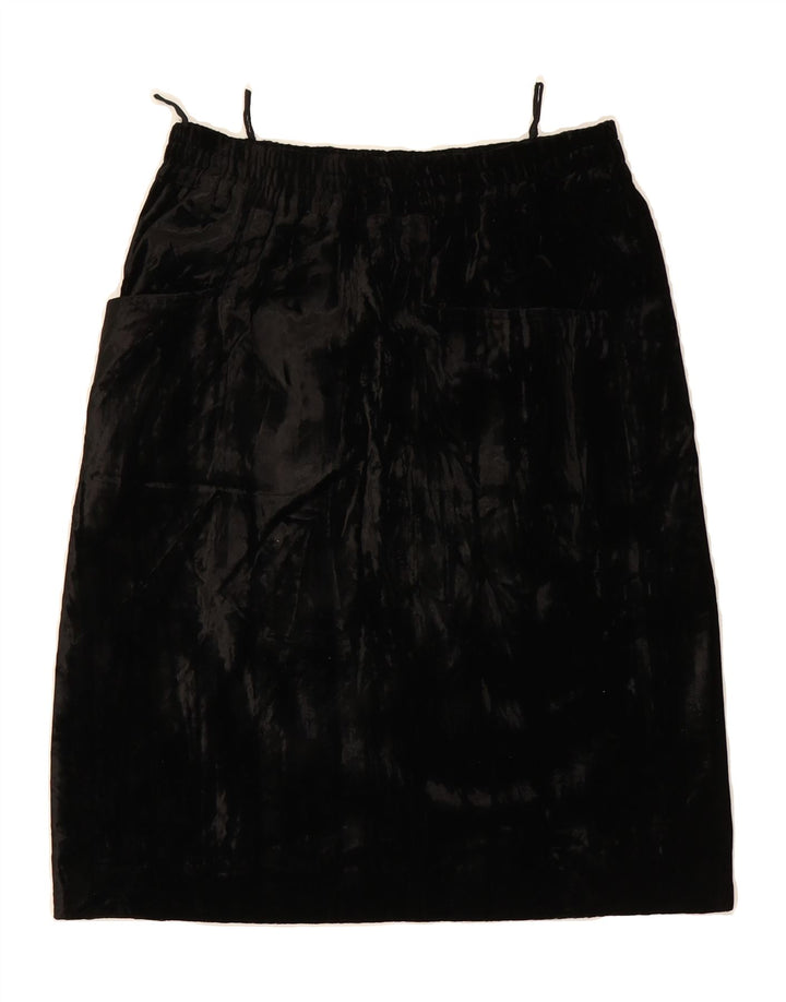BARDEHLE Womens A-Line Skirt EU 38 Medium W28 Black Viscose Vintage Bardehle and Second-Hand Bardehle from Messina Hembry 